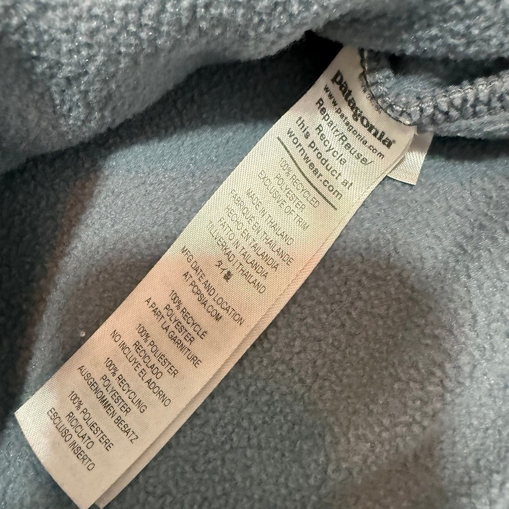 Patagonia Women's Microdini 1/2-Zip Pullover women's XS plume grey/aqua - Picture 5 of 8